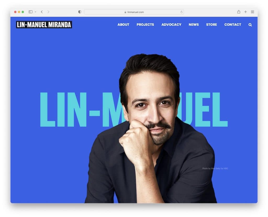 lin-manuel miranda personal website example