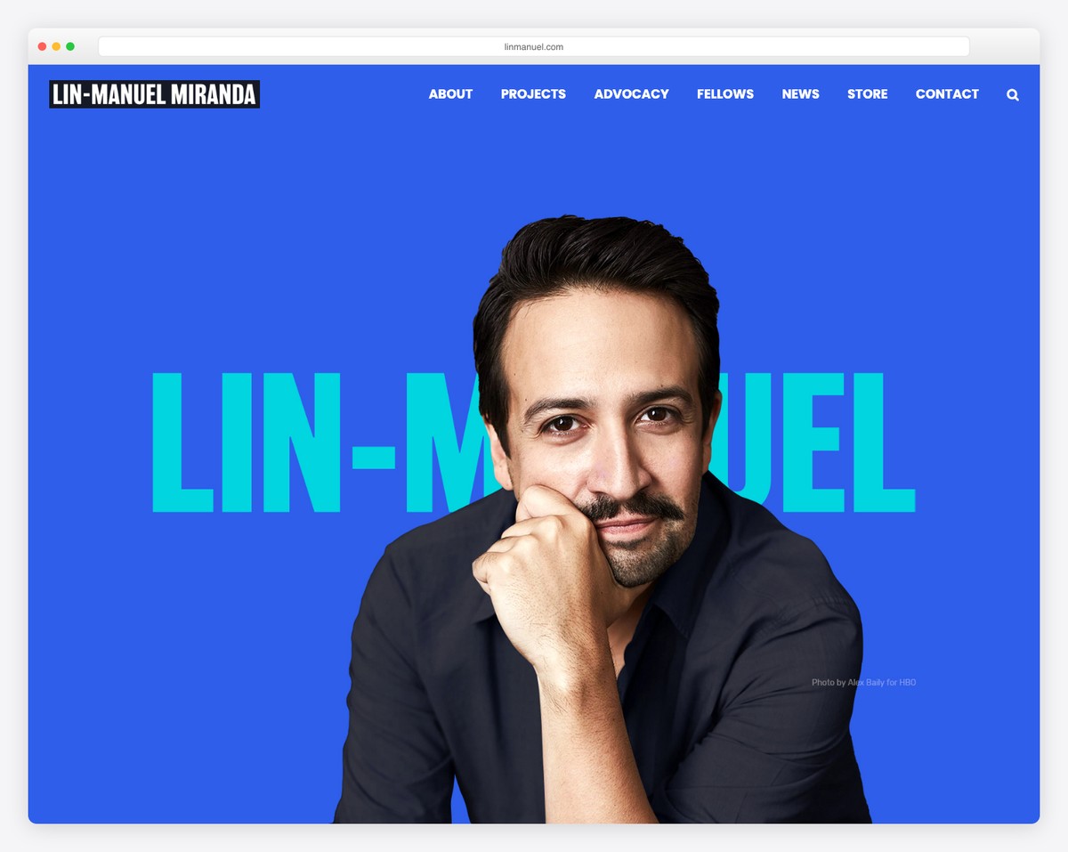 lin-manuel miranda personal website example