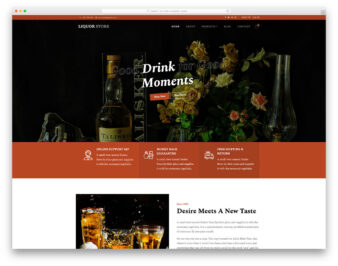 LiquorStore website template