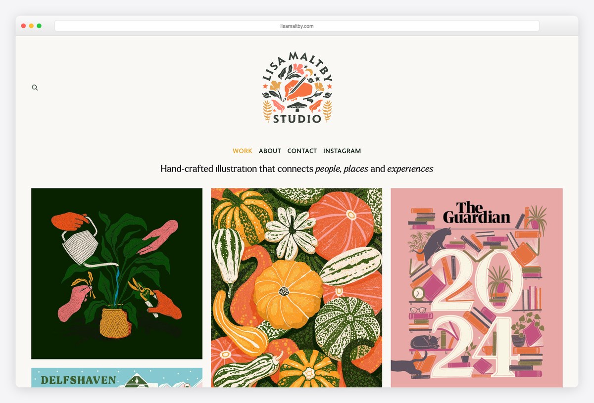 Lisa Maltby illustration portfolio website