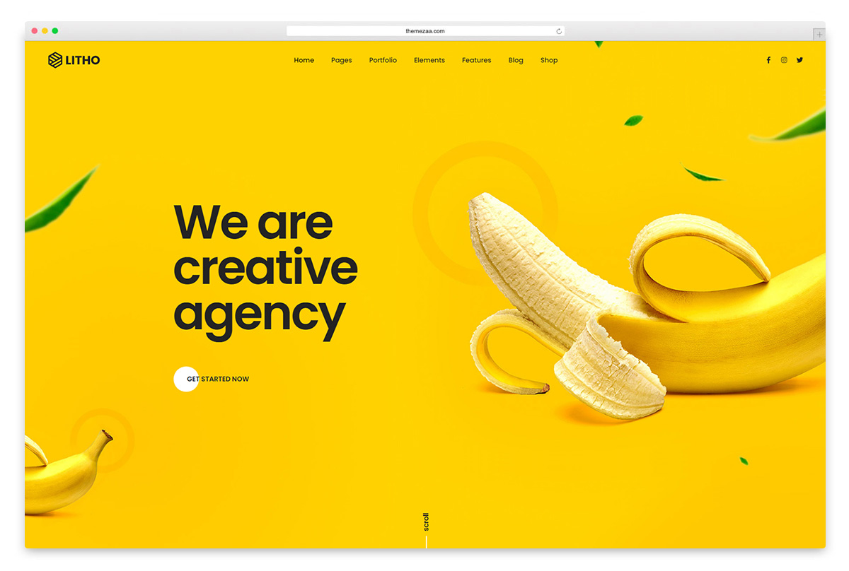 litho creative agency wordpress theme