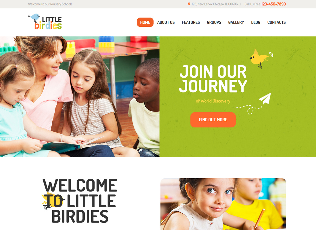 Little Birdies - A Multipurpose Children WordPress Theme
