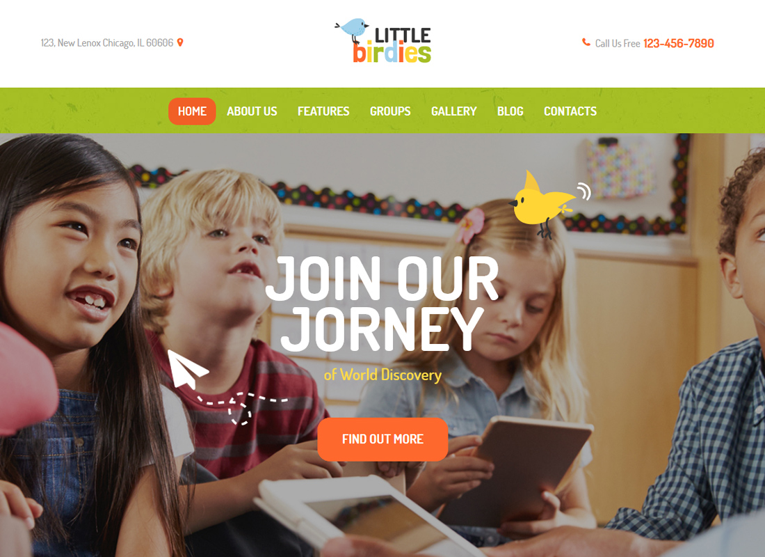 Little Birdies | A Multipurpose Children WordPress Theme