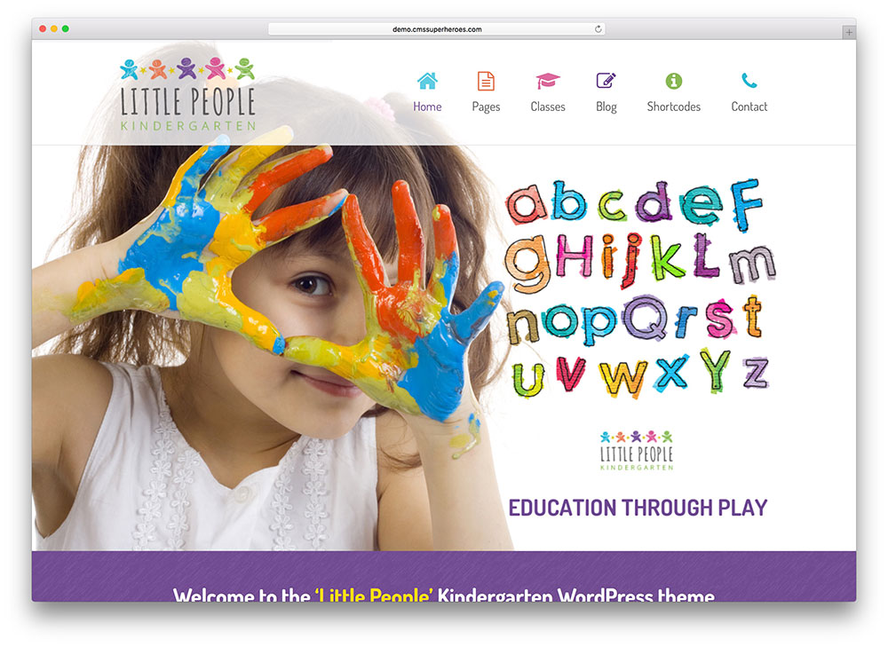 little-people-kids-education-template