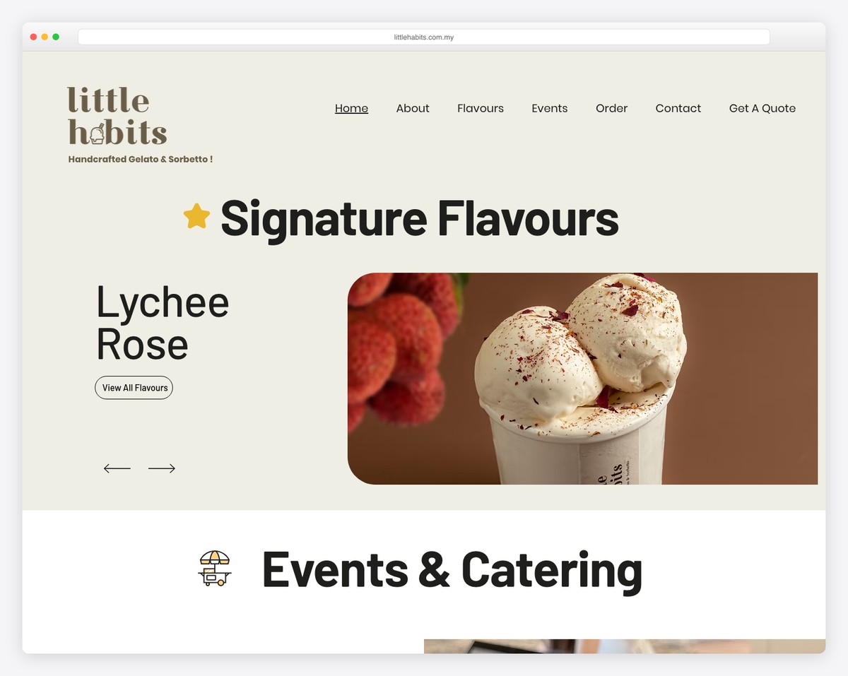 little habits website example