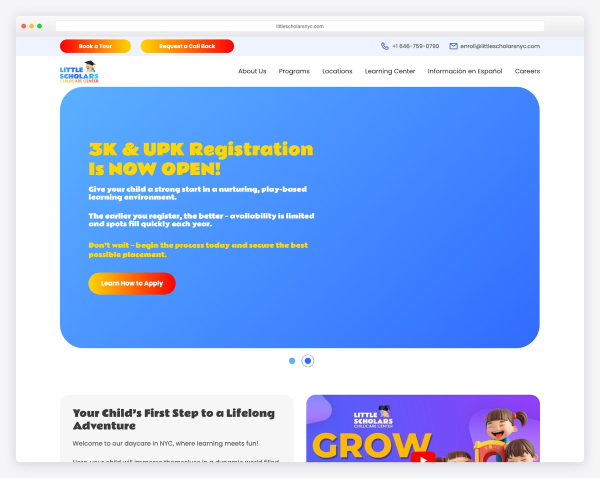 little scholars website example