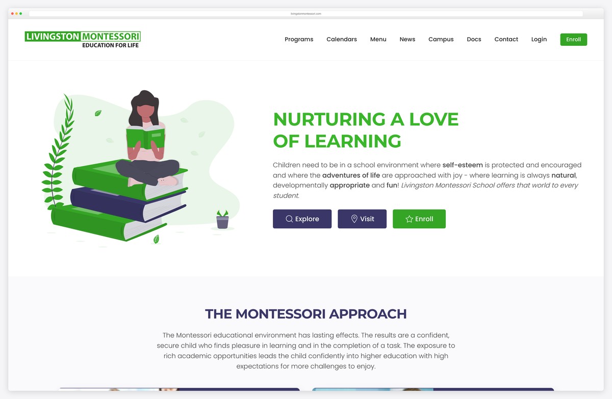 livingston montessori school website example