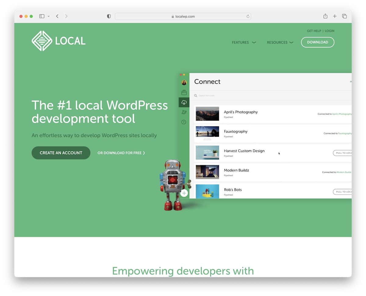 local wordpress development tool