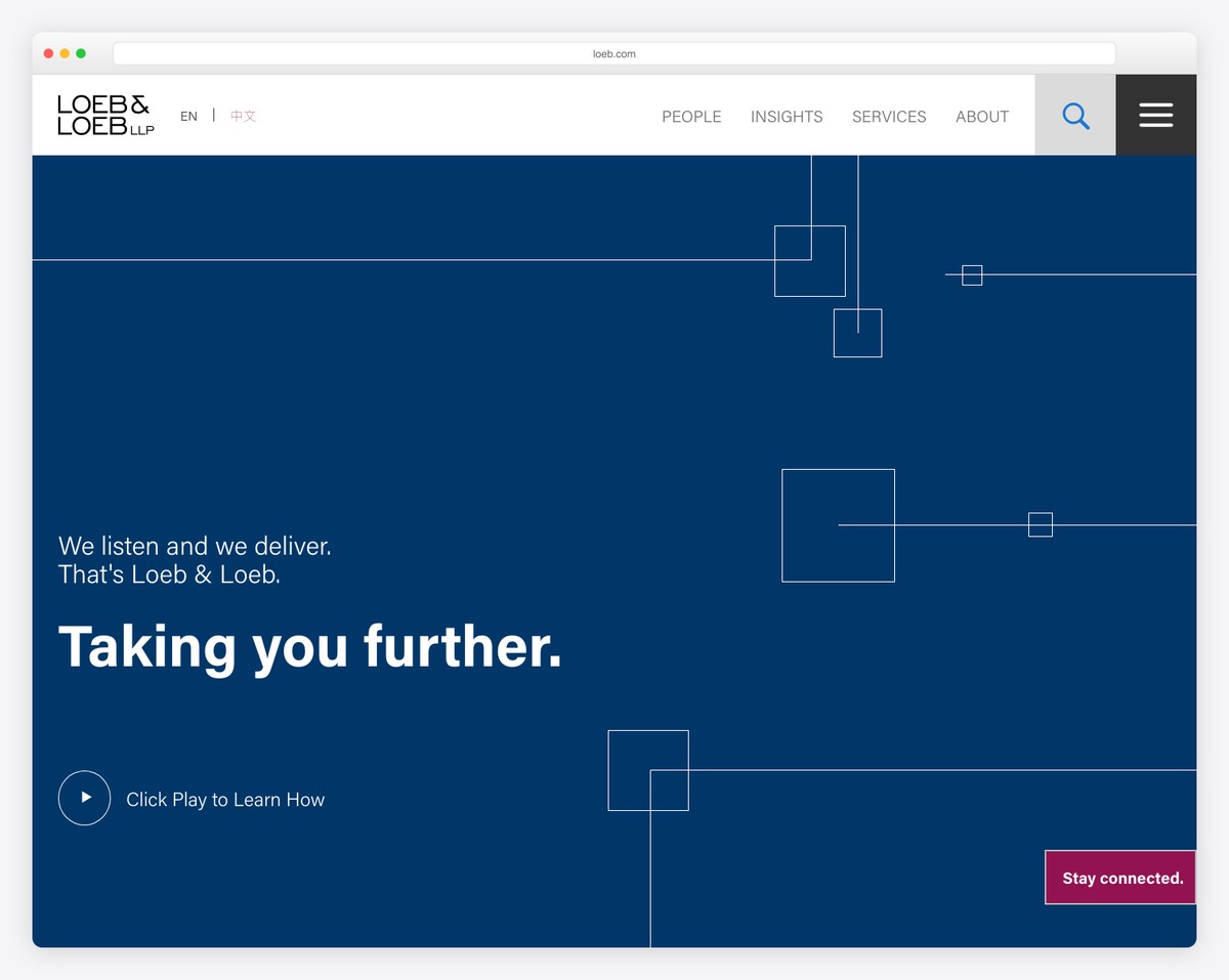 loeb and loeb lawyer website example