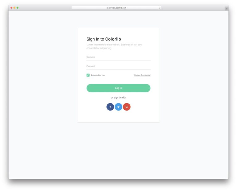 40 Best Free Bootstrap Login Form Templates 2026 - Colorlib