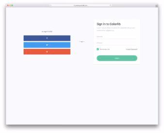 Login Form V10 UI snippet