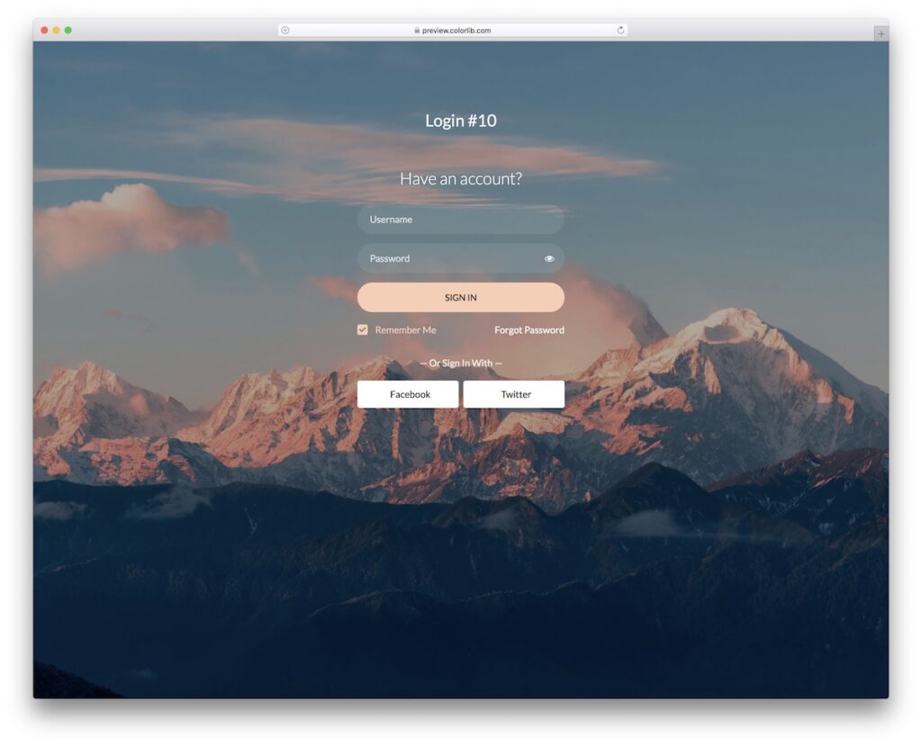 40 Best Free Bootstrap Login Form Templates 2026 - Colorlib