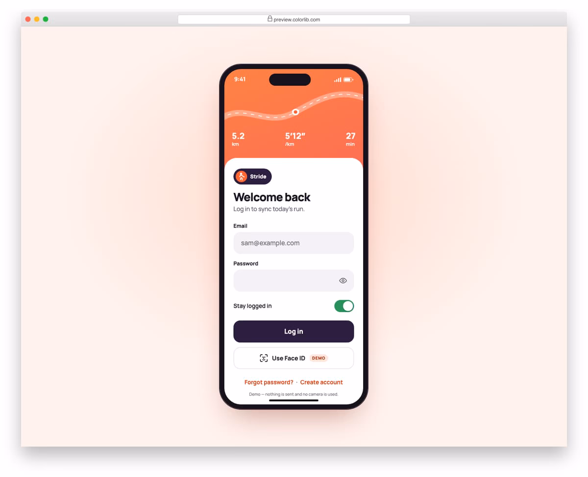 login page v07