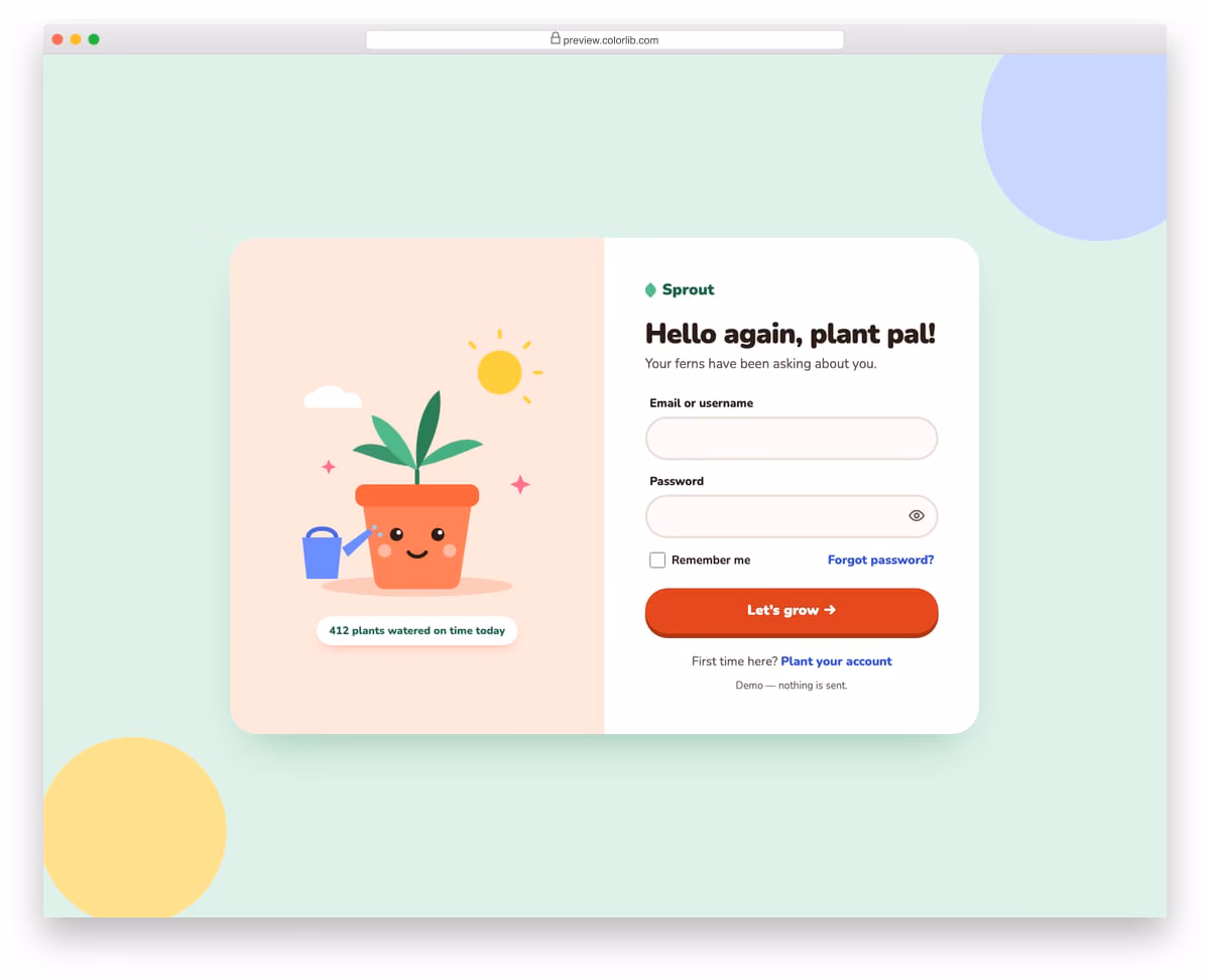login page v08