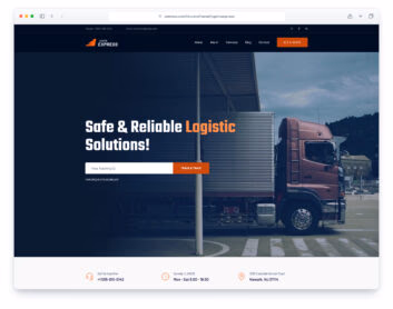 LogisticExpress website template