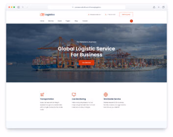 Logistico website template
