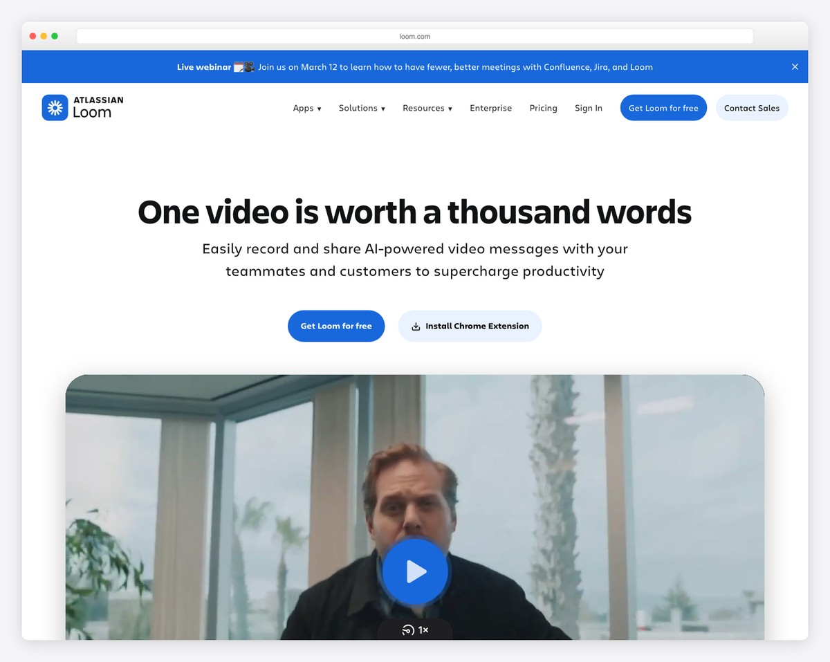 loom website example
