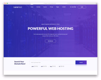 Lorahost website template