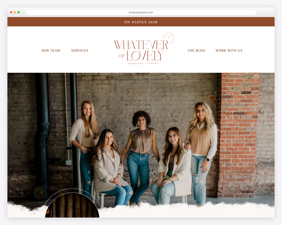 whatever is lovely events website example