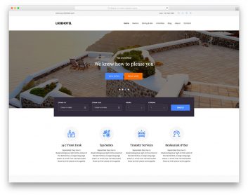 Luxehotel free template
