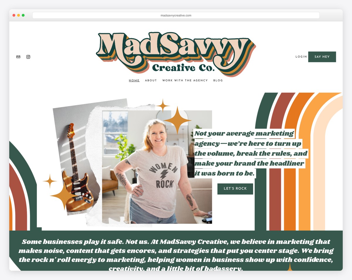 madsavvy creative website example