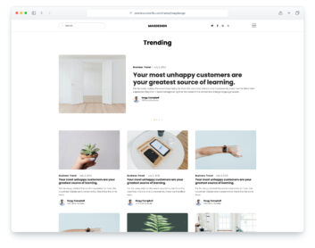 Magdesign website template