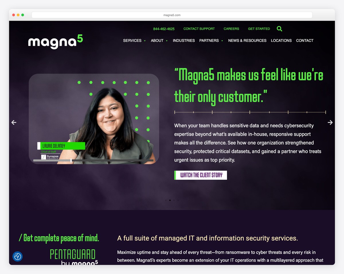 magna5 website example