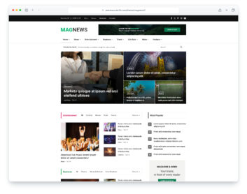 Magnews2 website template