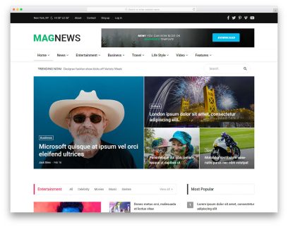 Magnews2 Free Template