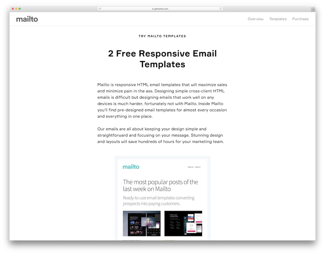 Responsive Email Template Html Code Free Download from colorlib.com