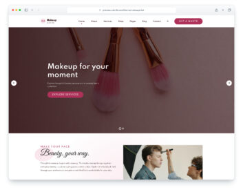 Makeupartist website template