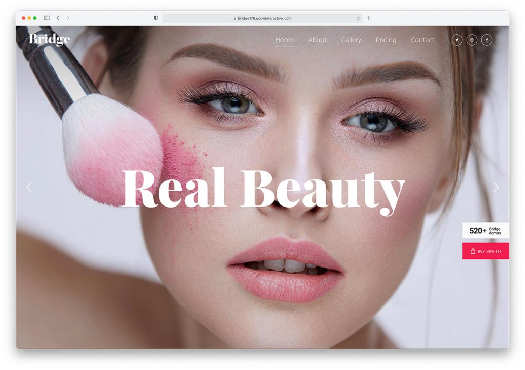 makeup biography website