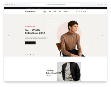MaleFashion website template