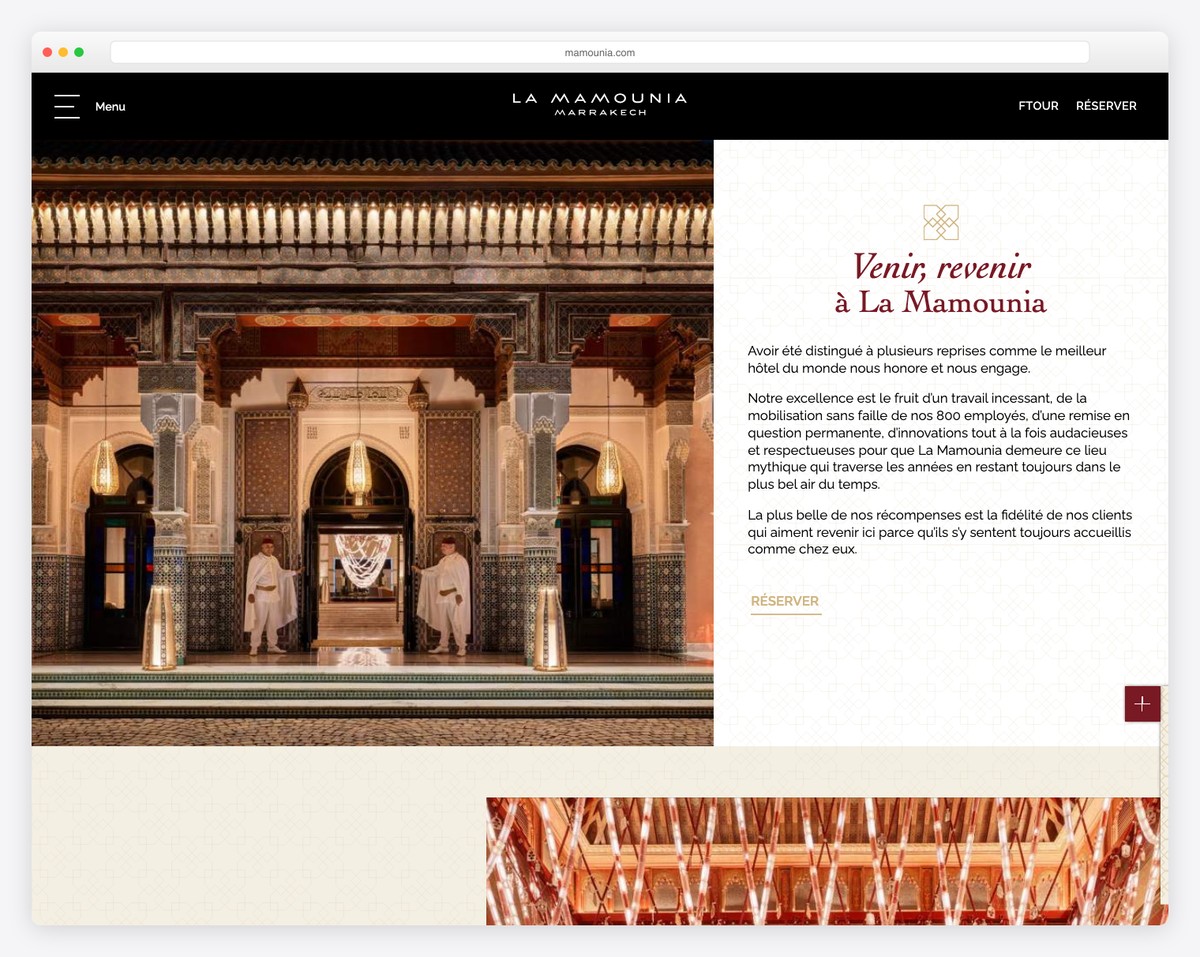 la mamounia spa website example