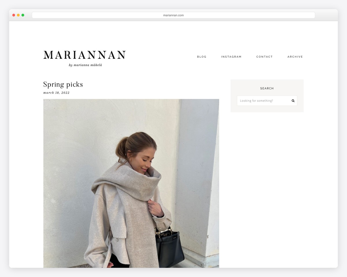 mariannan clean website example