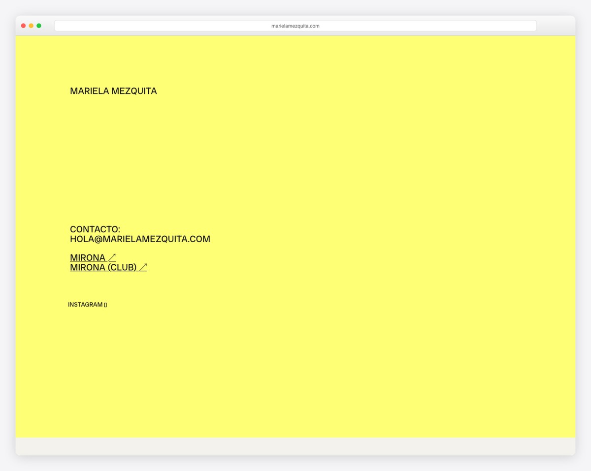 mariela mezquita wix portfolio example