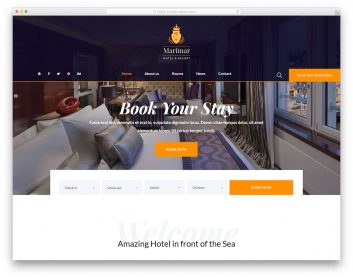 30 Best Hotel Website Templates 2021 Colorlib