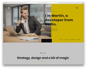 Martin website template