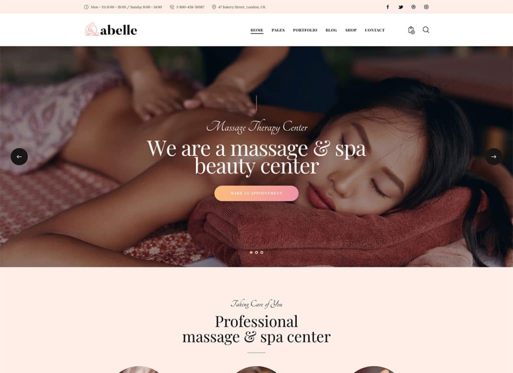 Abelle - Beauty Salon Elementor WordPress Theme
