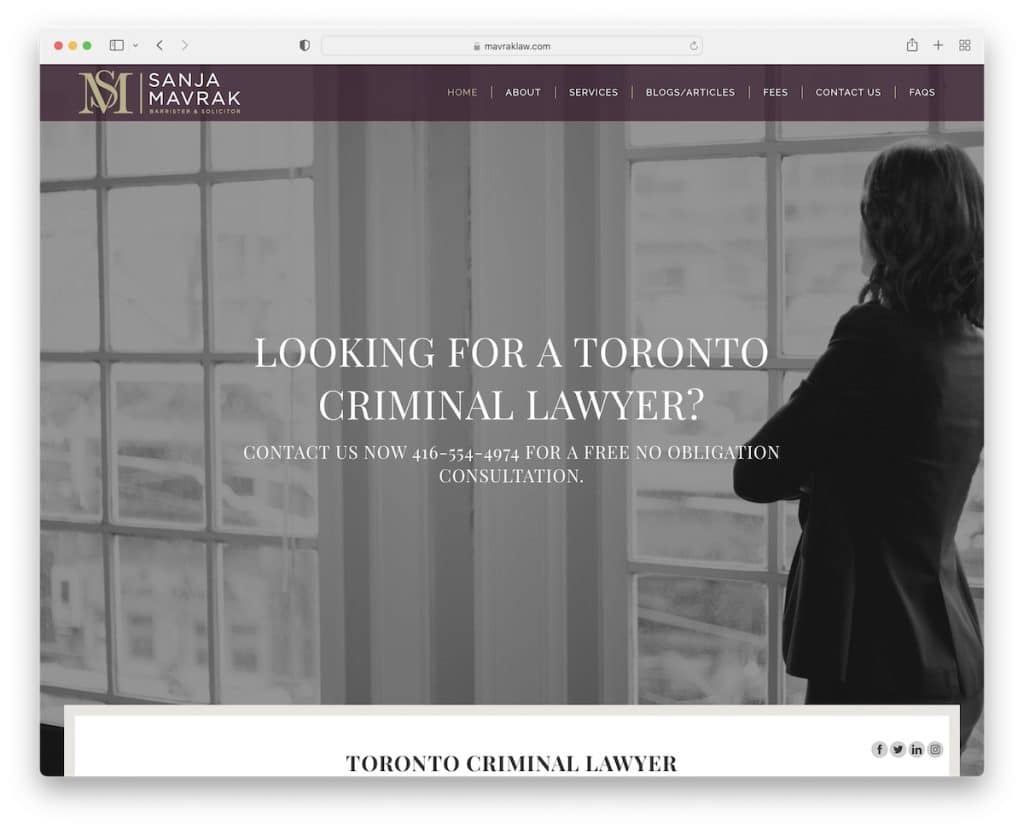 mavrak law website