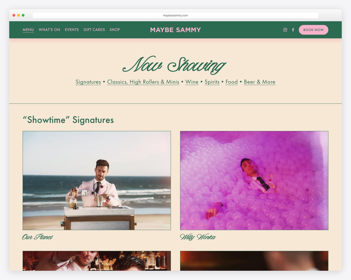 maybe sammy website example