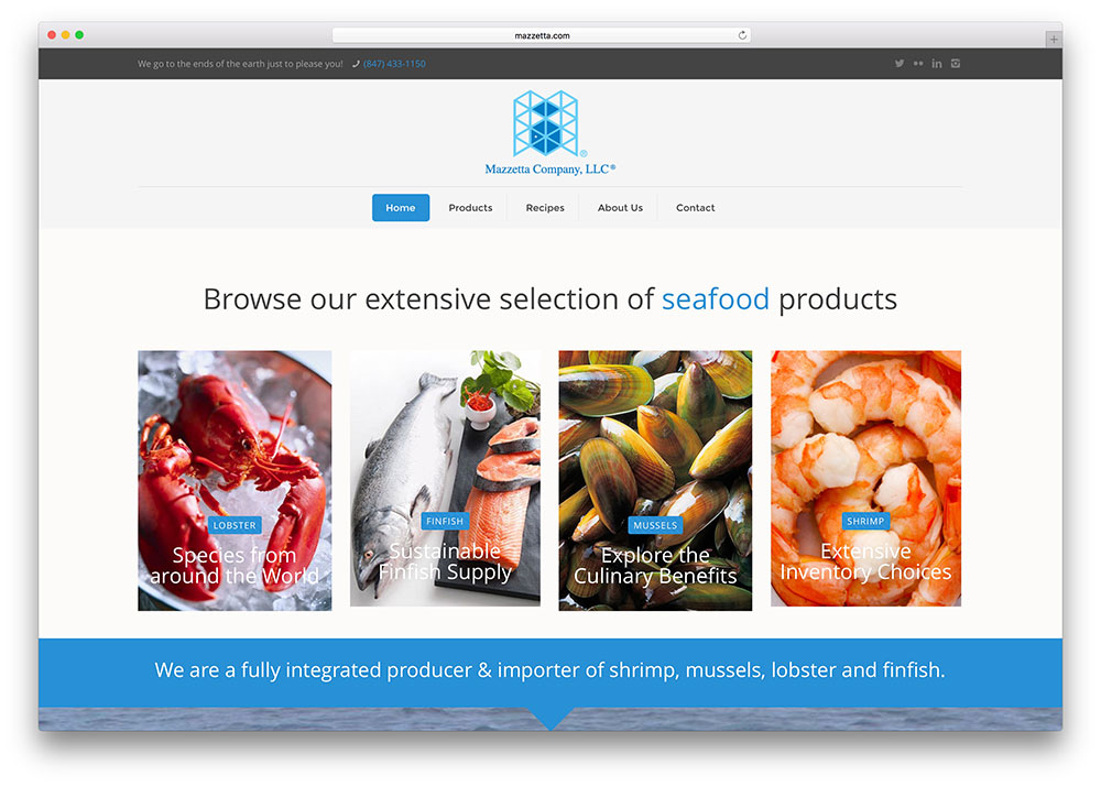 mazzetta-seafood-product-seller-site-example