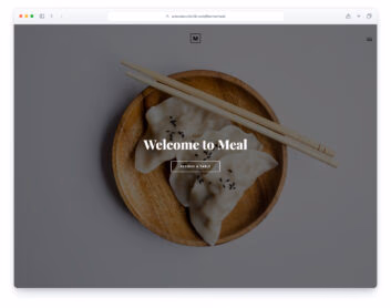Meal website template
