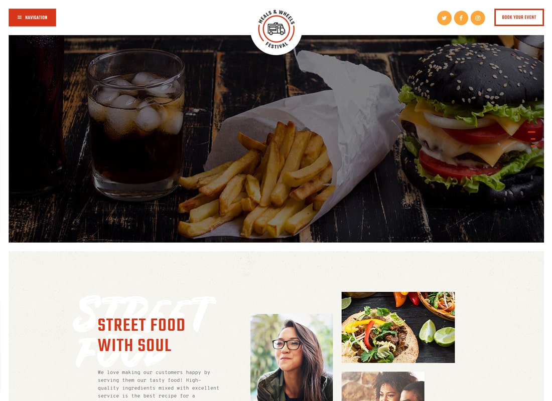Meals & Wheels | Street Food Festival & Fast Food Delivery WordPress Theme
