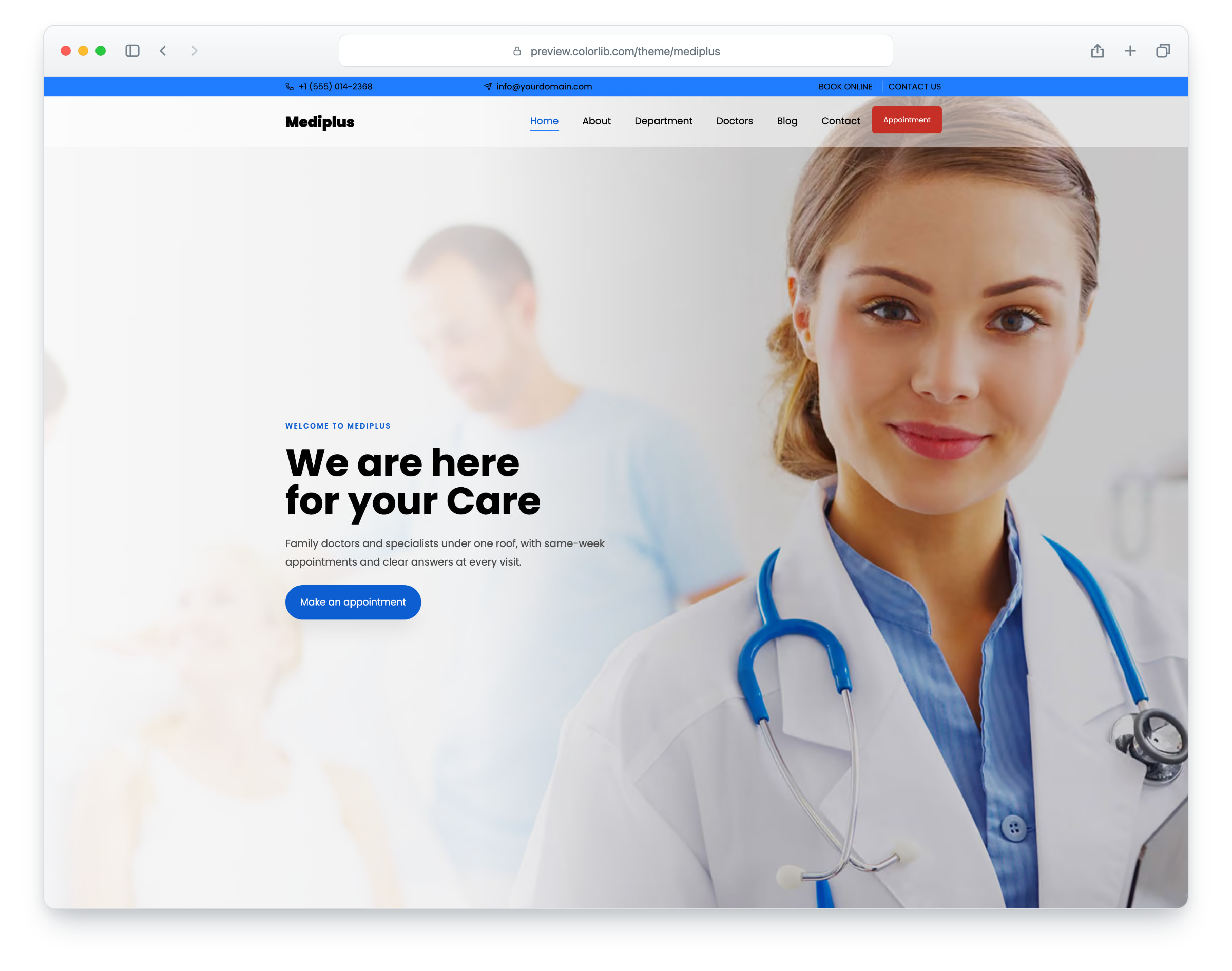 Mediplus website template