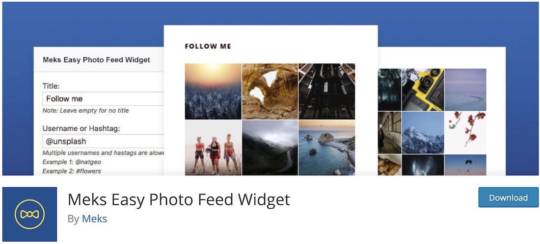 meks easy instagram widget free wordpress plugin