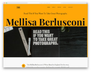 Mellisa website template