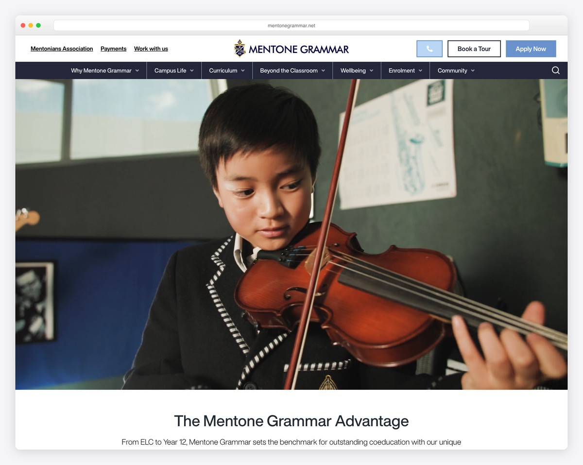 Mentone Grammar school design
