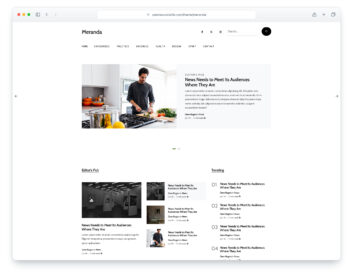 Meranda website template