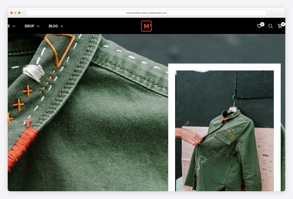 Merchandiser minimal WooCommerce block theme